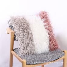 Faux Mongolian Lamb Pillow Cover for Hone Decoration Faux Fur Pillow Cover